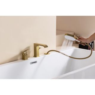 Смеситель на борт ванны Raglo R02.31.03 золотой сатин